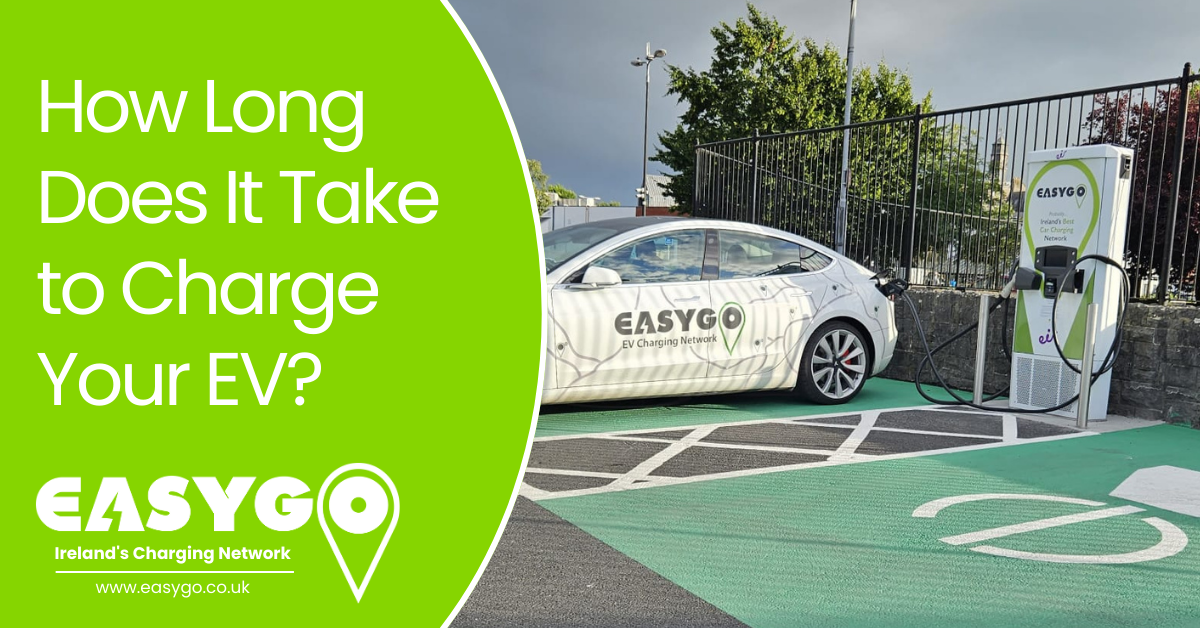 How long does it take to charge your EV text with EasyGo EV and EV charger